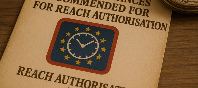 Négy anyag ajánlott a REACH engedélyezésre 