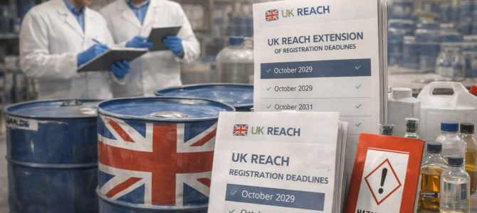 Az anyagregisztrációs határidők meghosszabbítása az UK-REACH rendszerben 